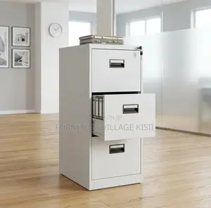 Office Furniture; 3-Drawer Steel Lockable Storage Cabinet