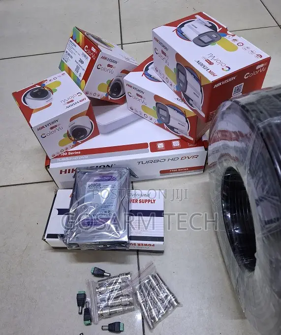 Hikvision 4 Camera CCTV Kit – ColorVu Full Color Complrte Set