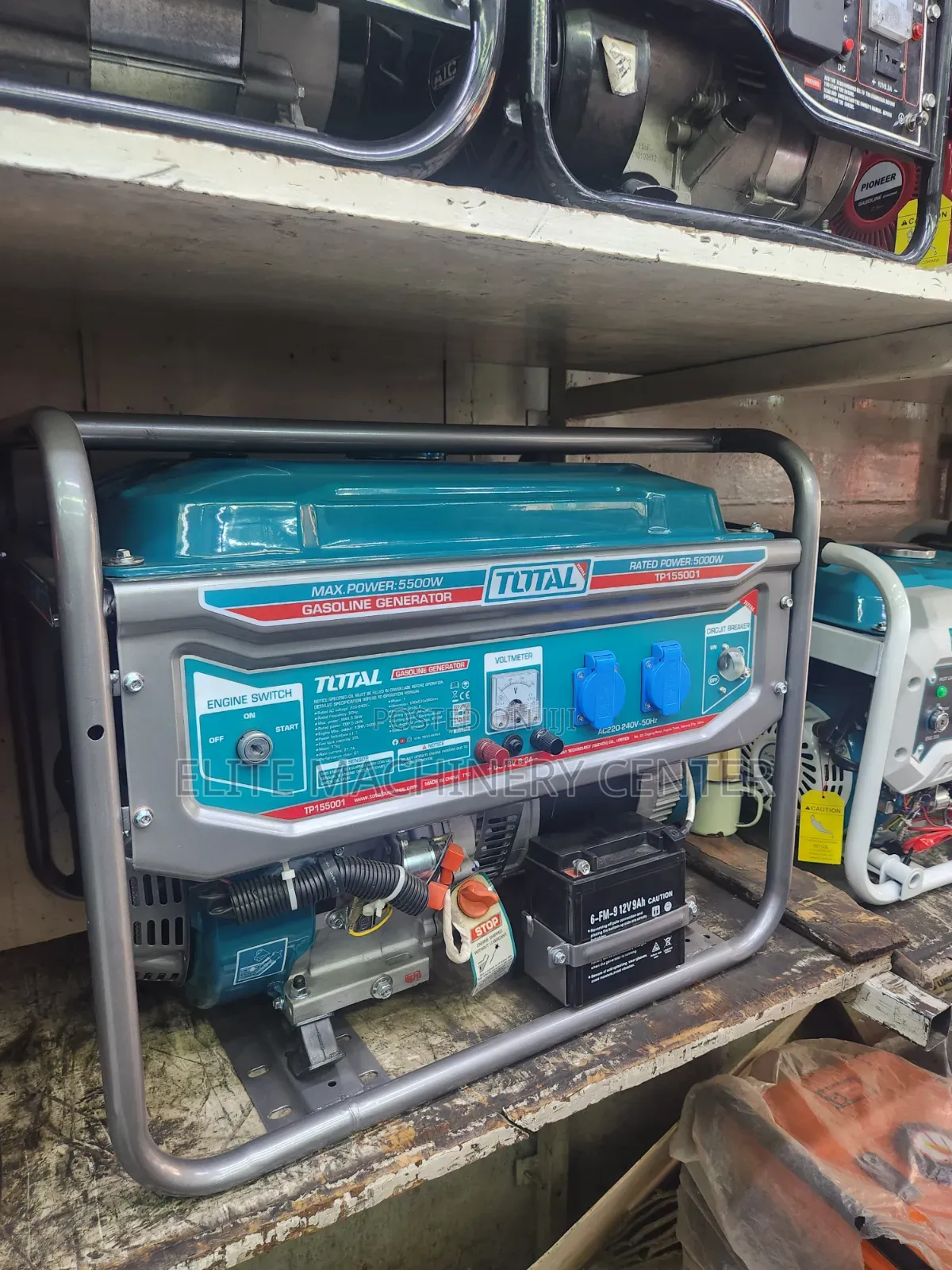 TOTAL Gasoline Generator (Model TP155001) 5.5 KW 8 KVA
