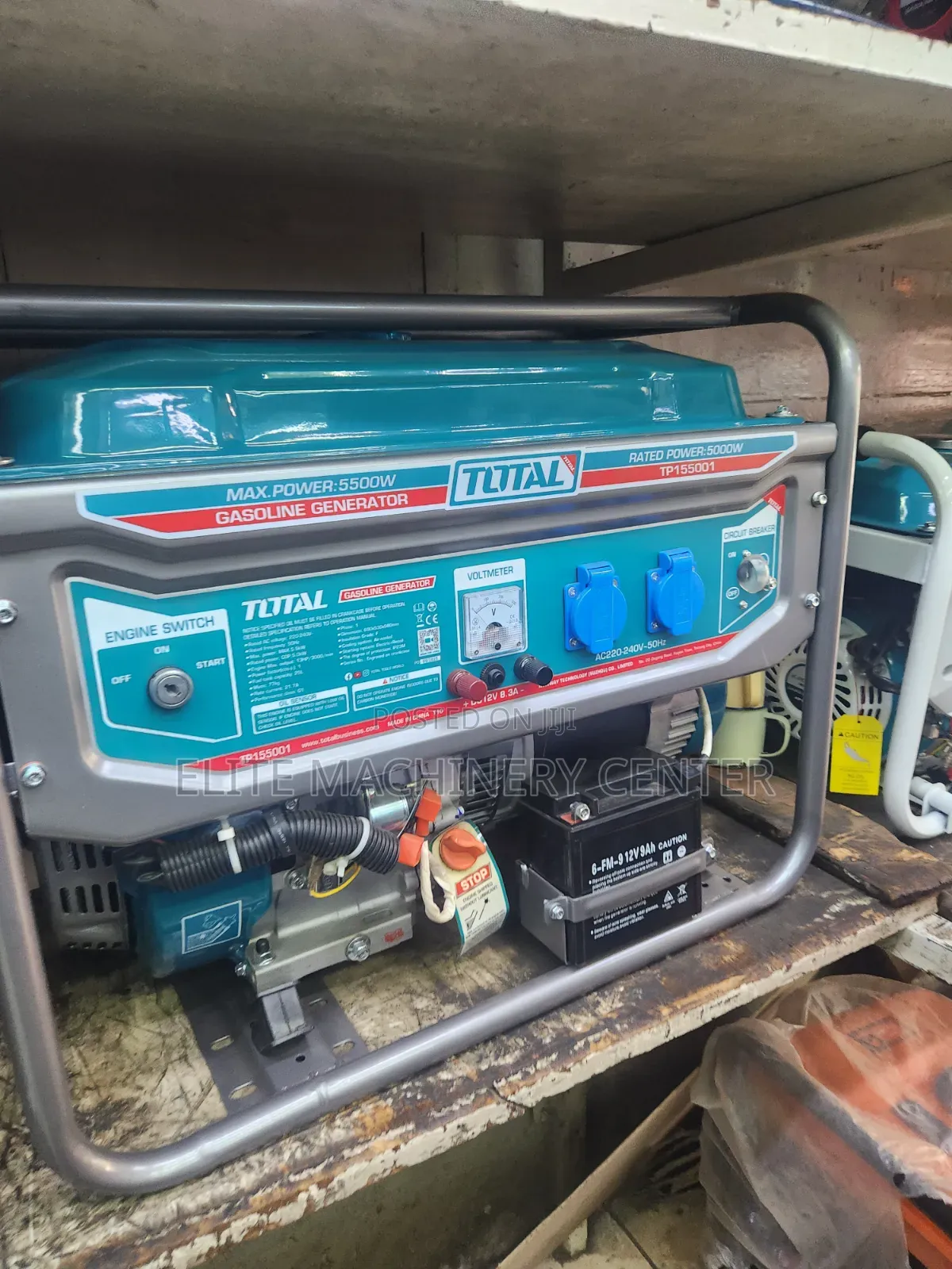 TOTAL Gasoline Generator (Model TP155001) 5.5 KW 8 KVA