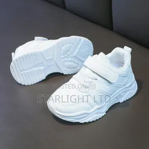 Fashionable White Kids Sneakers 26-37