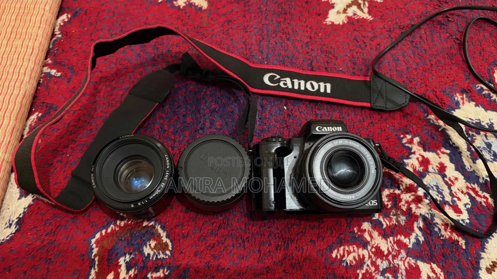 Canon M50 + Kit Lens + 50MM Lens (With Adapter)