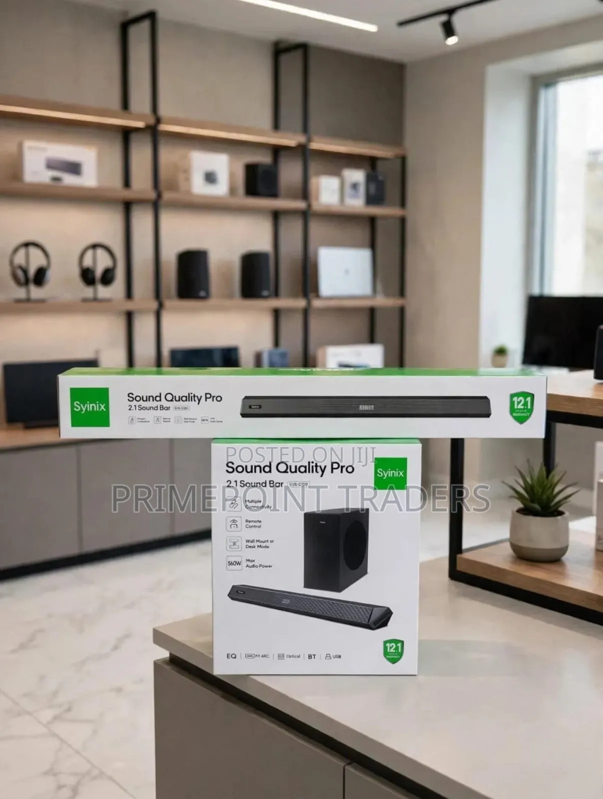 Syinix SYN-Q120 360W Powerful Soundbar – Bluetooth USB/SD