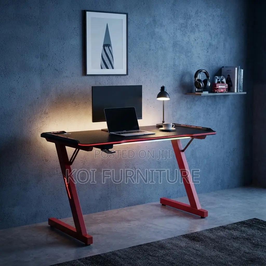 Office Desk; Black Studios and Home Streaming Desks