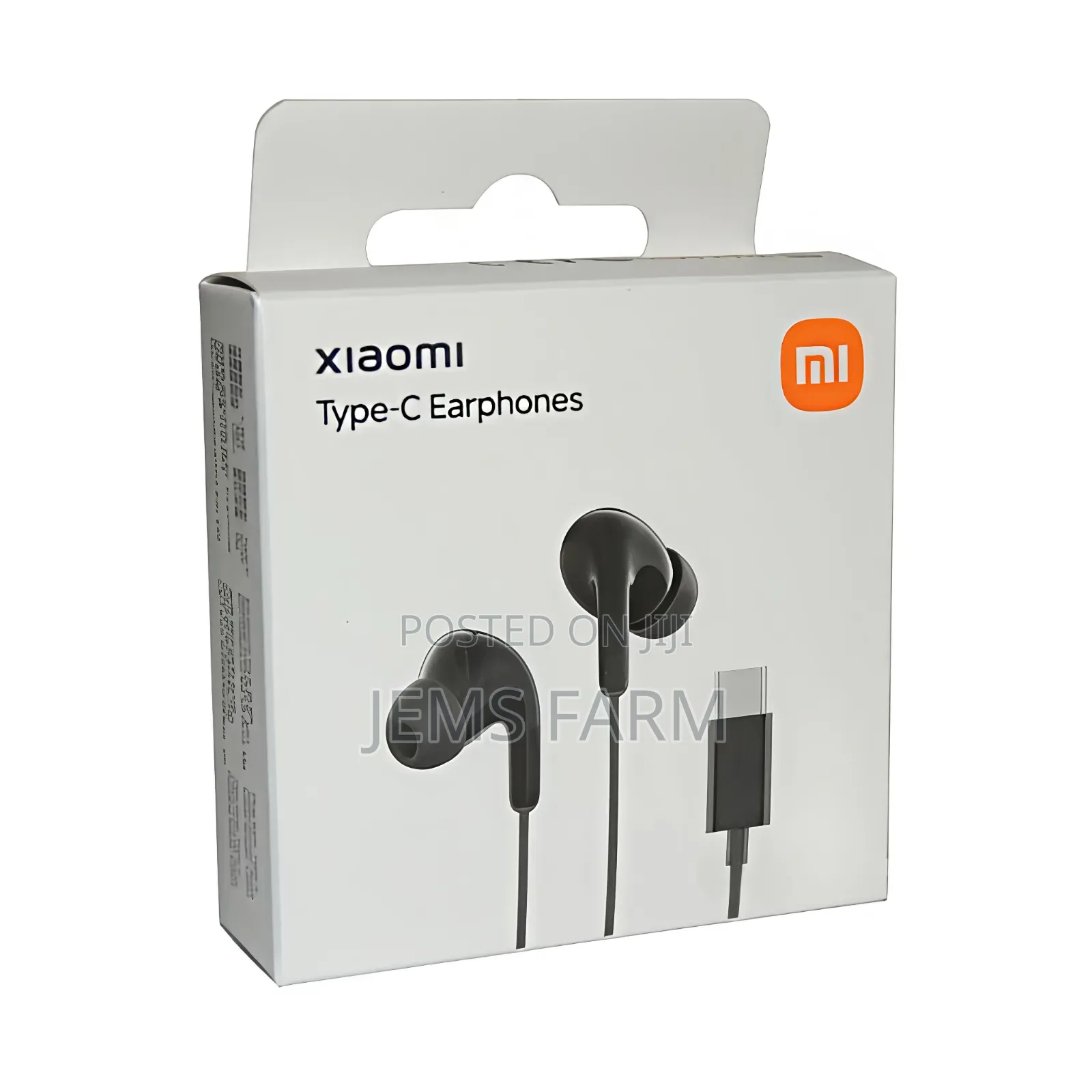 Xiaomi Type-C Earphones Black White in-Ear Wired Headphones With Mic