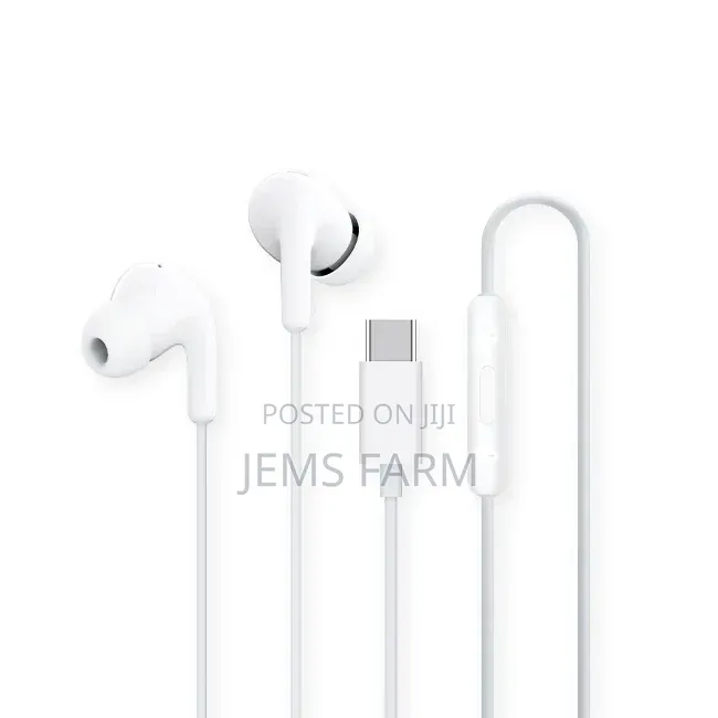 Xiaomi Type-C Earphones Black White in-Ear Wired Headphones With Mic