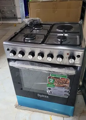 Syinix 60×60 Standing Cooker – 3+1 Without Glass Lid