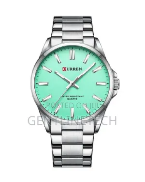 Curren C9090G Mint Green and Silver
