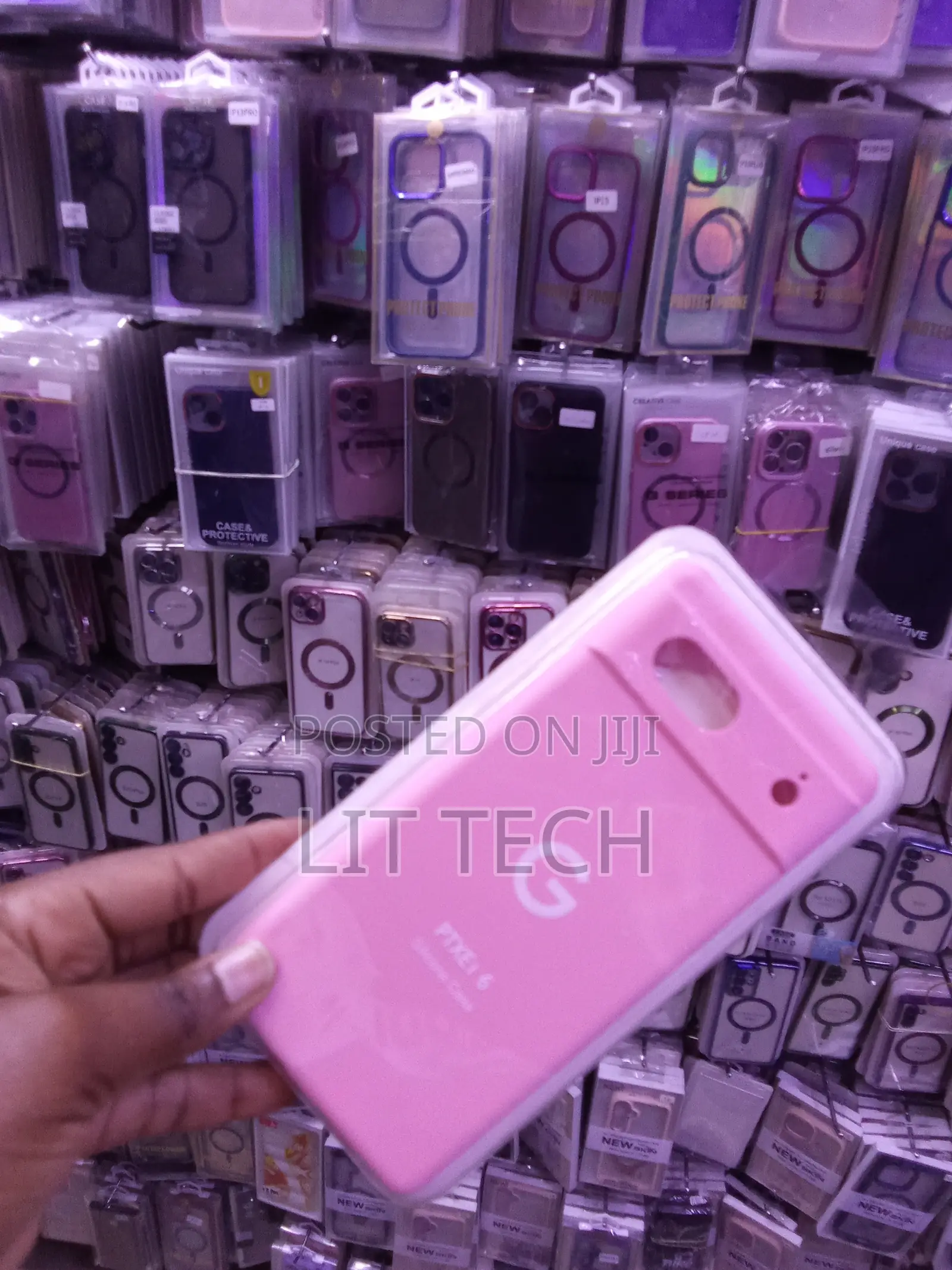 Google Pixel 6 Case - G Silicone Case - Baby Pink