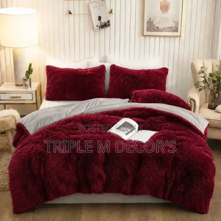 Heavy 6pcs 6x7 Fluffy Duvet Set + Sheets Pillowcases