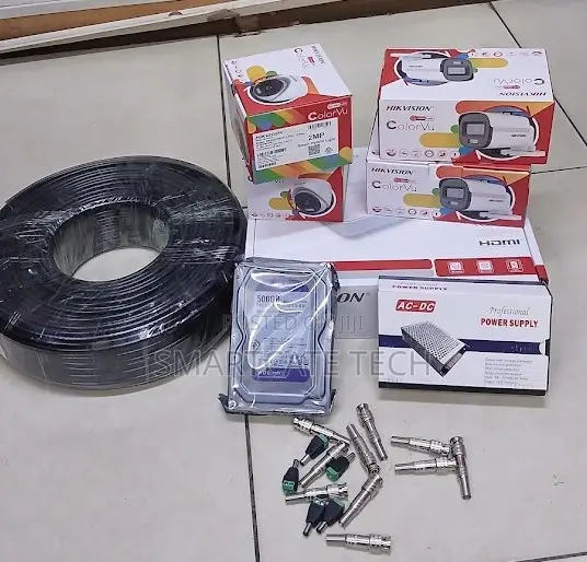 Hikvision 4CH DVR Security Kit ColorVu Cameras Full Color Vision
