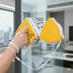 Double Sided Magnetic Window Cleaner Glass Wiper Squeegee
