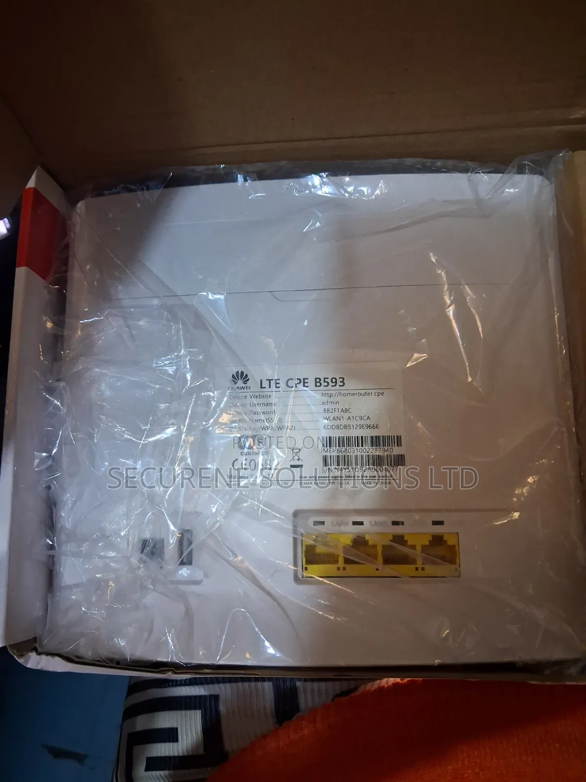 Huawei B593 LTE 4G WiFi Router,