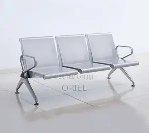 Office Bench : Steel 3-Link Waiting Bench