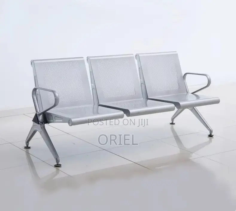 Office Bench : Steel 3-Link Waiting Bench