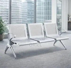 Office Bench : Steel 3-Link Waiting Bench