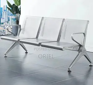 Office Bench : Steel 3-Link Waiting Bench