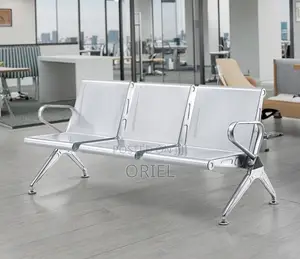 Office Bench : Steel 3-Link Waiting Bench