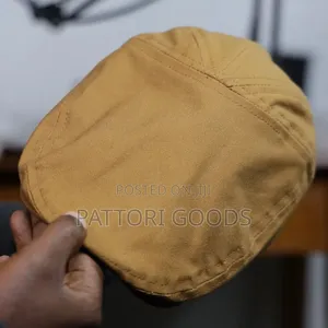 Light Canvas Flat Caps