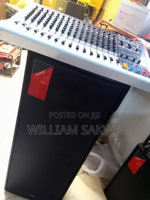 A Full PA System 16 Channels Mixer, Full Range Speakers, Wireless Mic