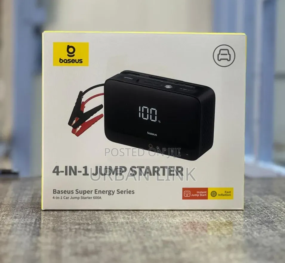 Baseus Super Energy 4-in-1 Jump Starter 6000 mAh, 600 a - Power Bank