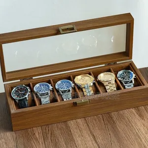 Watch Organizer/ Storage Box 6 Slot Wooden