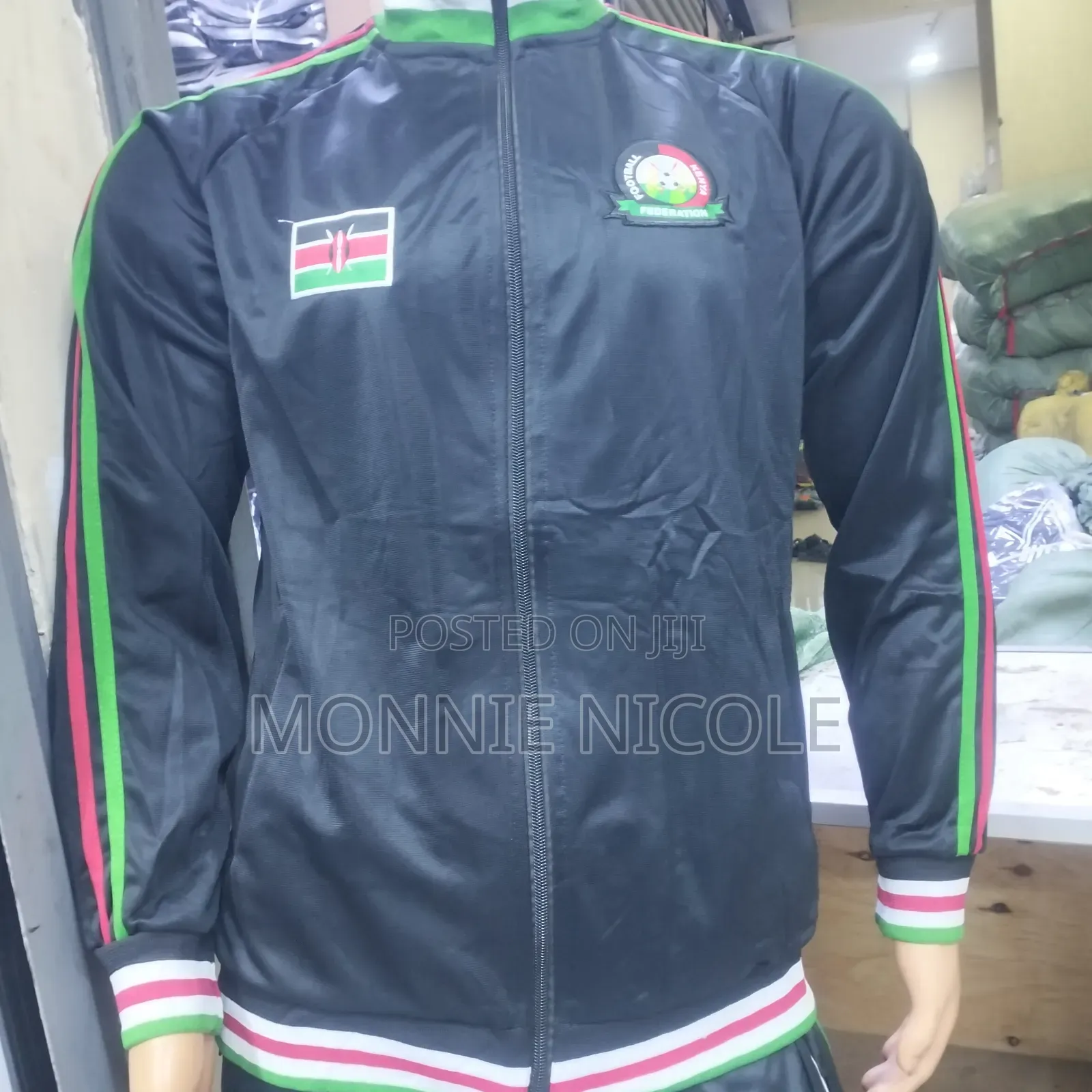 Quality Black Kenya Track Jacket