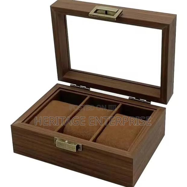 Wooden Watch Organizer 3 Slot