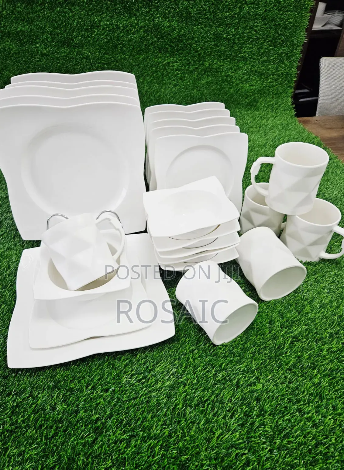 24pcs High Quality White Dinner Set