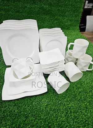 24pcs High Quality White Dinner Set