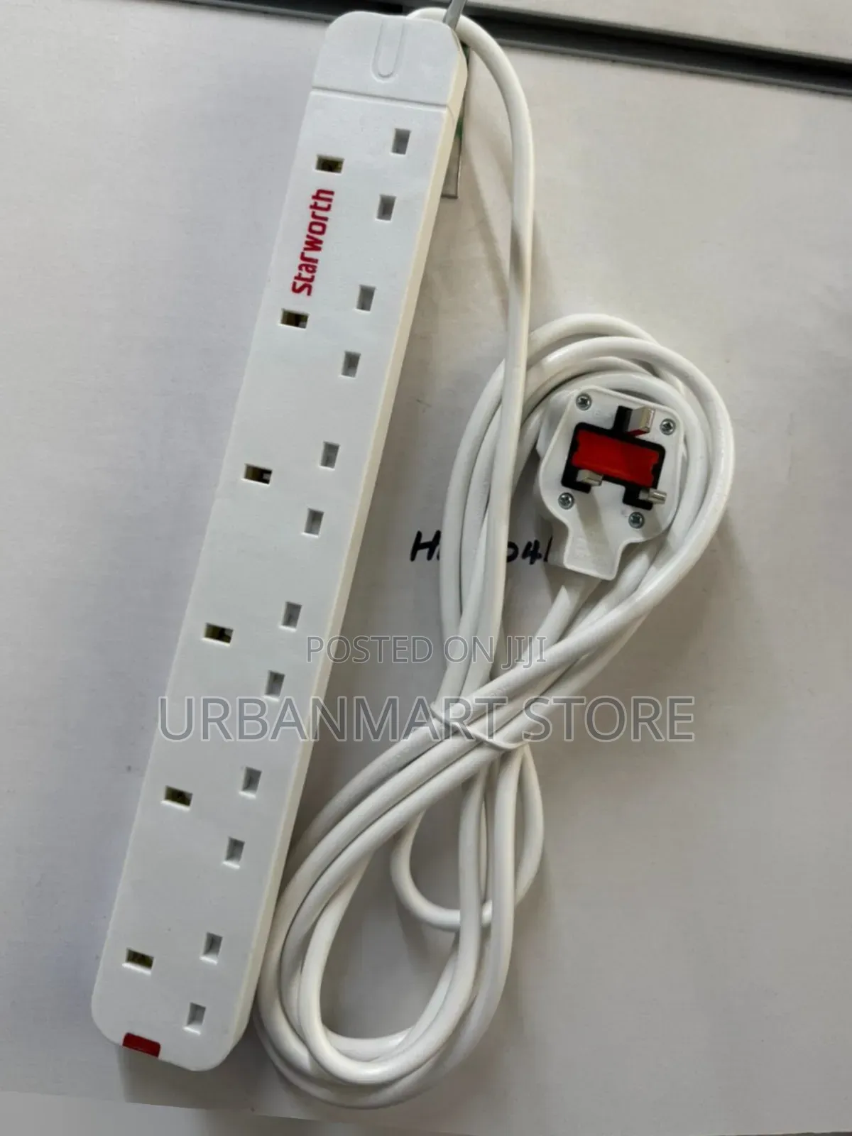 6-Way Starworth Power Electrical Extension 3 Meters Long