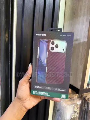 Green Lion Kevlar Magsafe Cover Case for iPhone 18 Pro -Burgundy