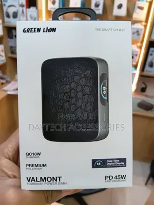 Green Lion Valmont 10000mAh Power Bank With Premium PU Leather Finish