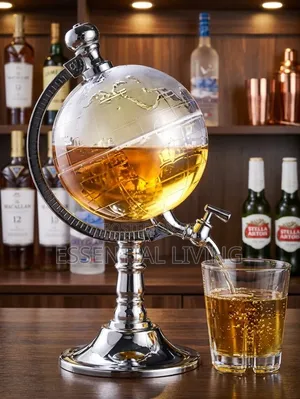 Alcohol Dispenser for Bourbon Whiskey Decanter Set With Tap-Home Bar