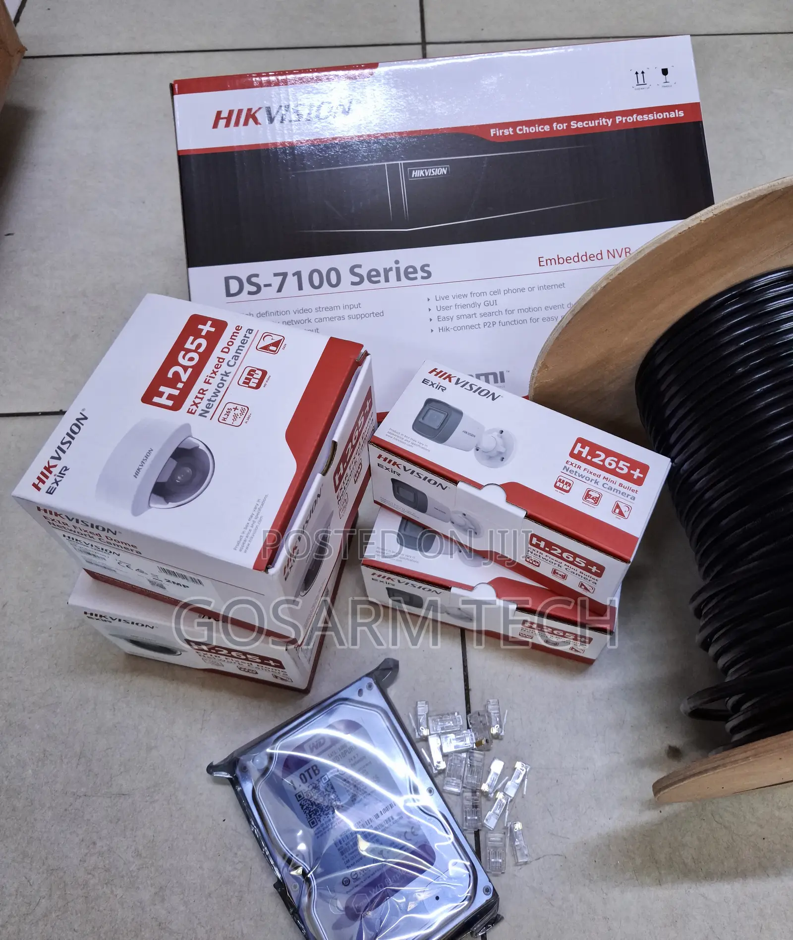Hikvision Ip CCTV Camera 4 Channel Full Kit Ip NVR Ir CCTV Kit