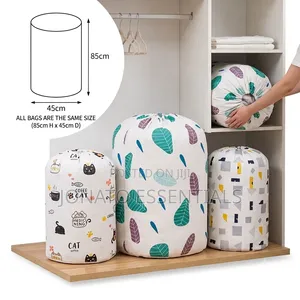 Drawstring Bedding Storage Bag Waterproof Blanket Clothes Bag