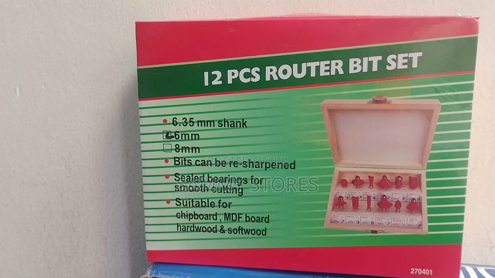 Woodworking Router Bit Set With Bearing Guide