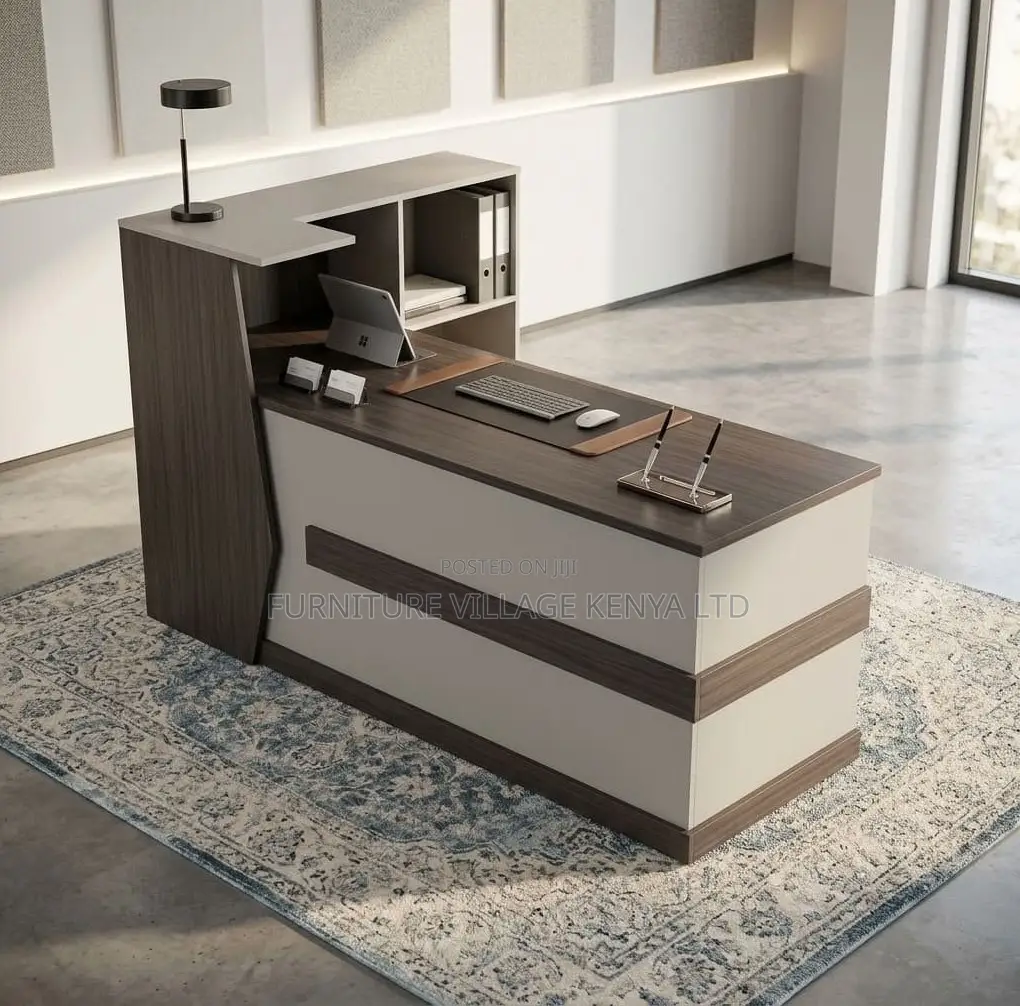 Reception Desk; 240 CM Front Imported Executive Reception Table