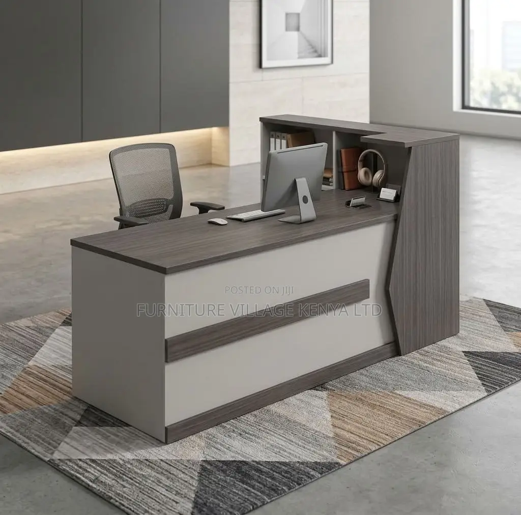 Reception Desk; 240 CM Front Imported Executive Reception Table