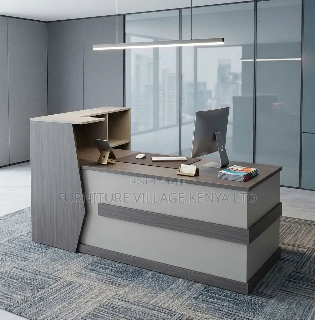 Reception Desk; 240 CM Front Imported Executive Reception Table