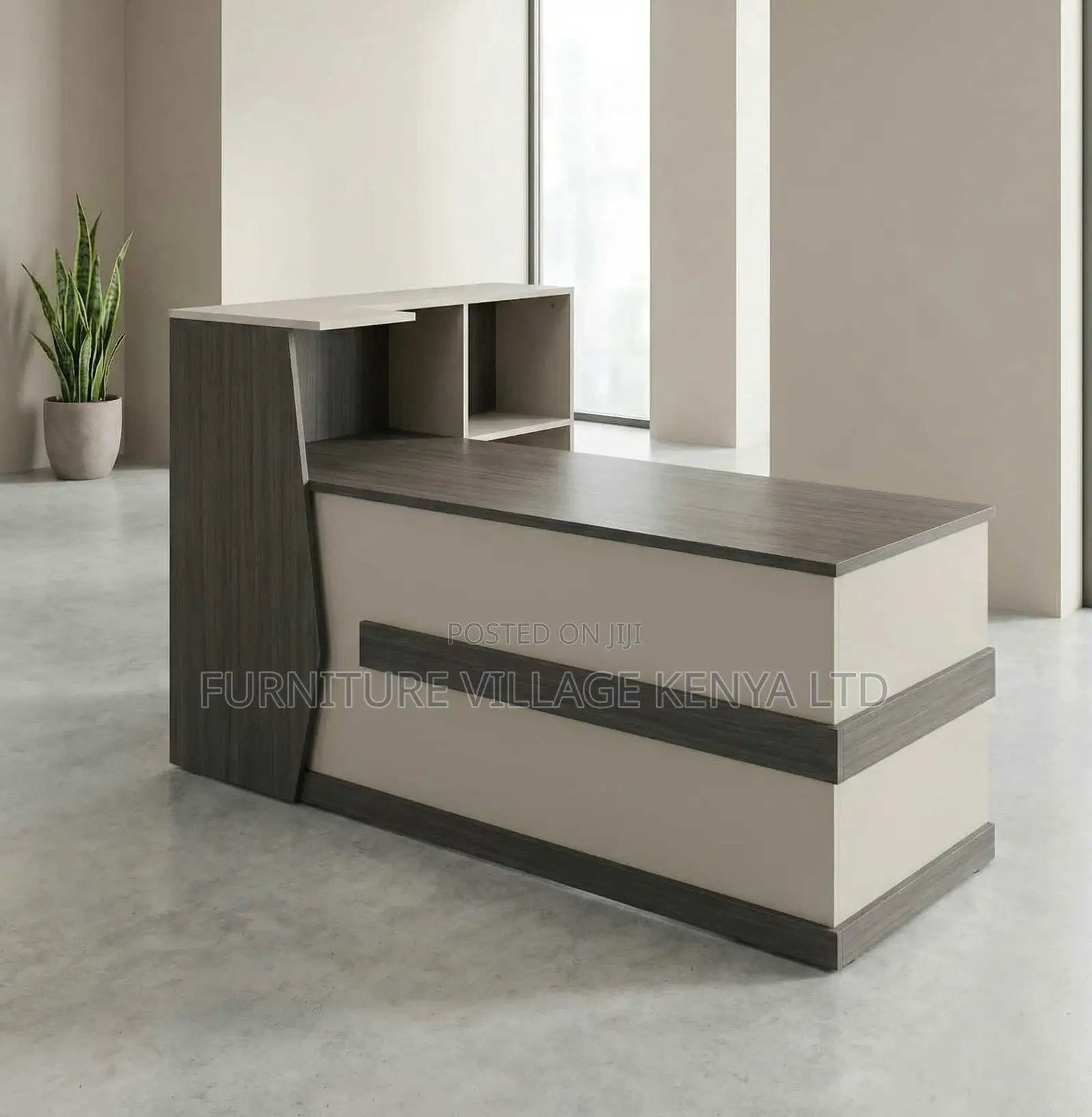 Reception Desk; 240 CM Front Imported Executive Reception Table