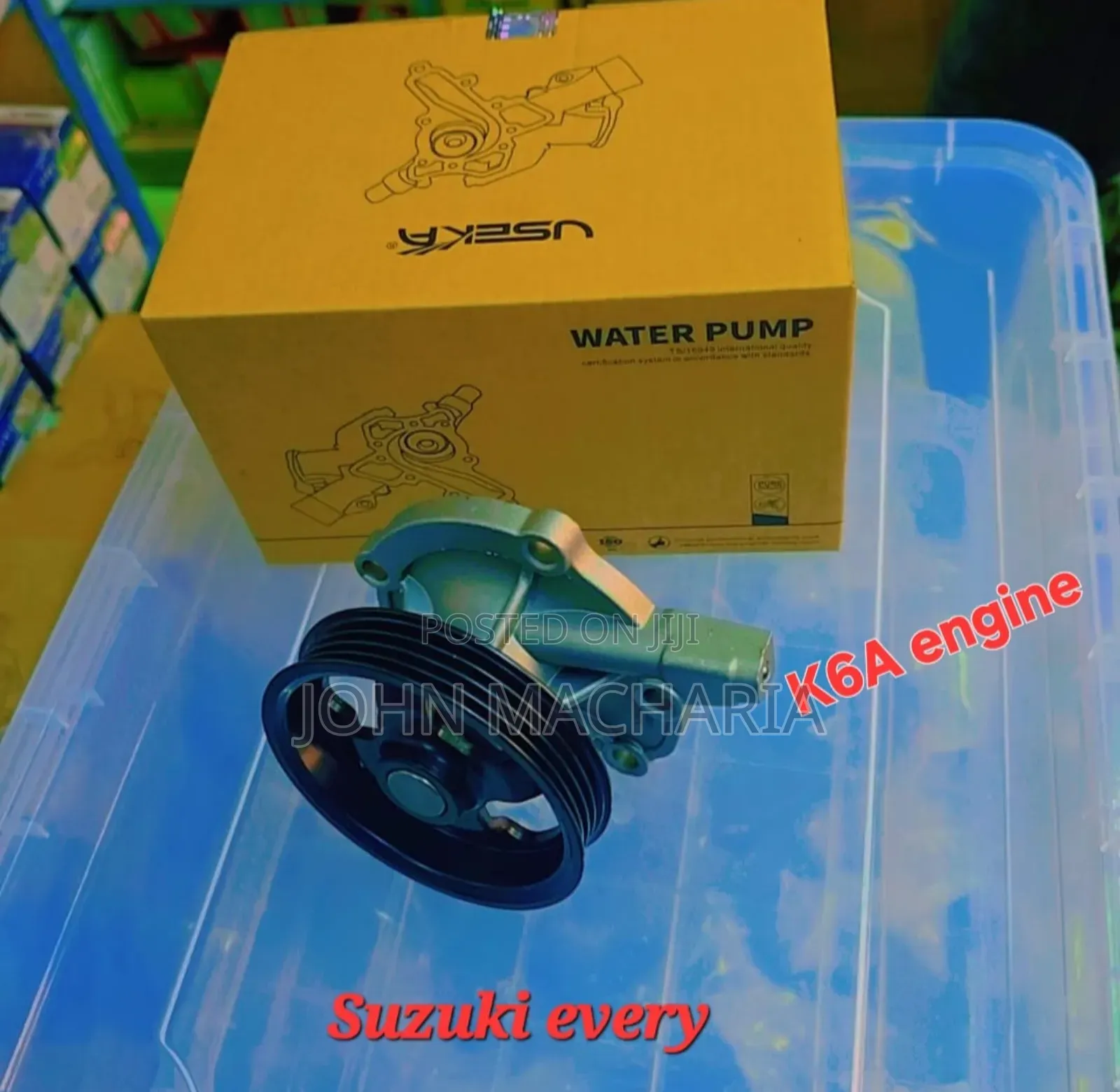 (K6A) Engine Water Pump for Suzuki Every (Wagon)