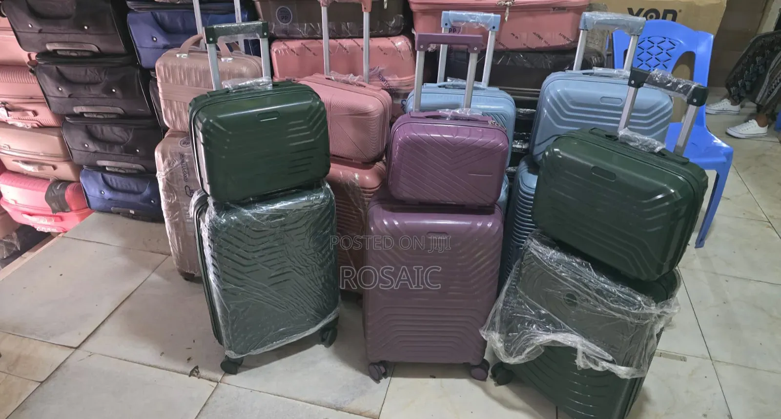 2 in 1 Rubber Suitcase Bag