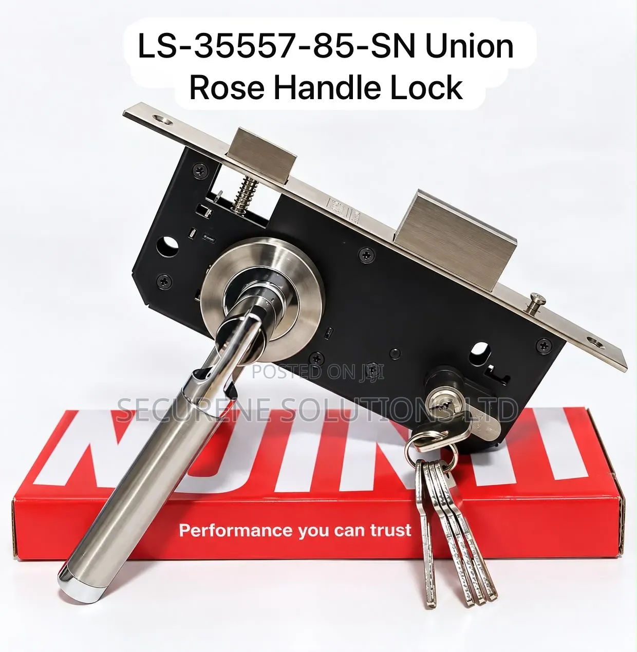 The LS-35557-85-SN Union Rose Handle Lock