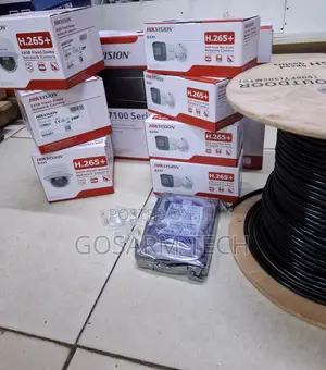 Hikvision 4 2MP IP Network CCTV Cameras Complete System