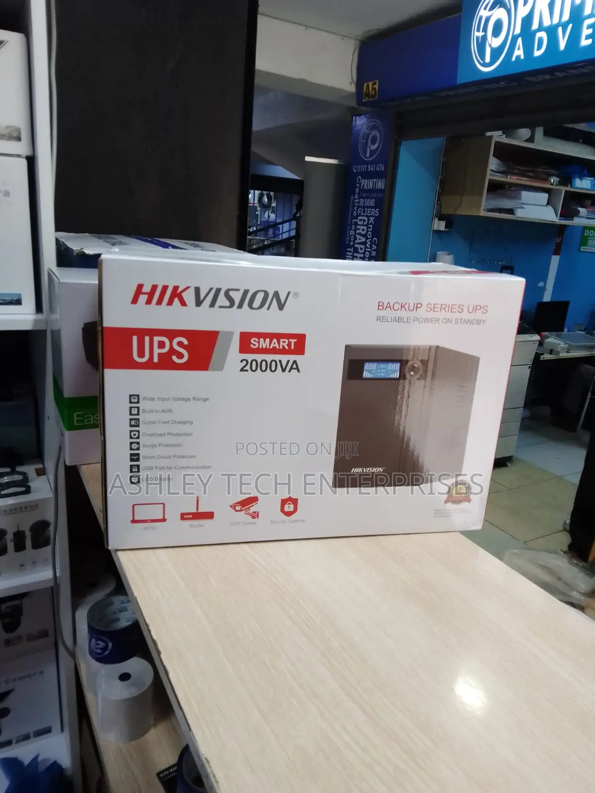 Smart Hikvision Smart UPS 2KVA With AVR Protection