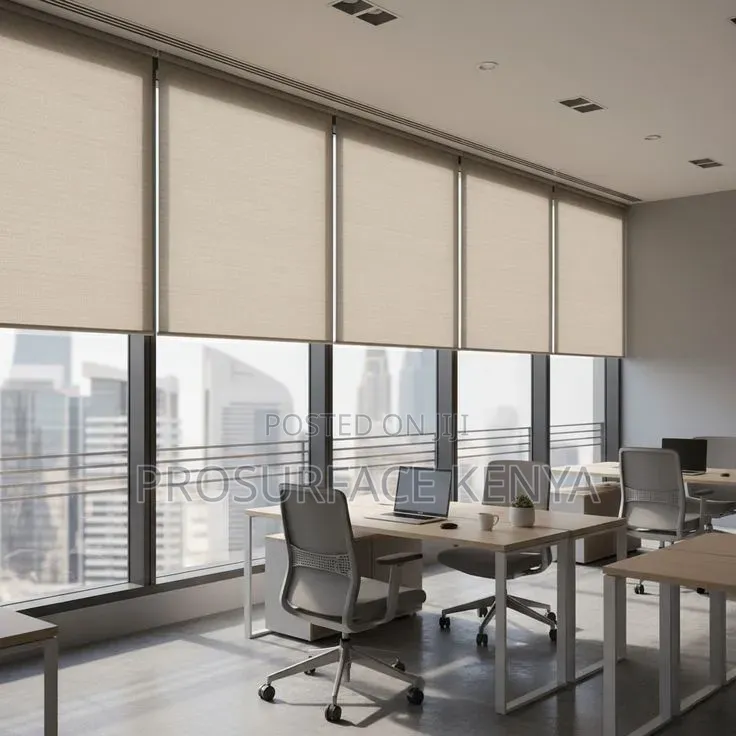 Blackout Roller Blinds | Sunlight Glare Control – KSh 3,500/M2