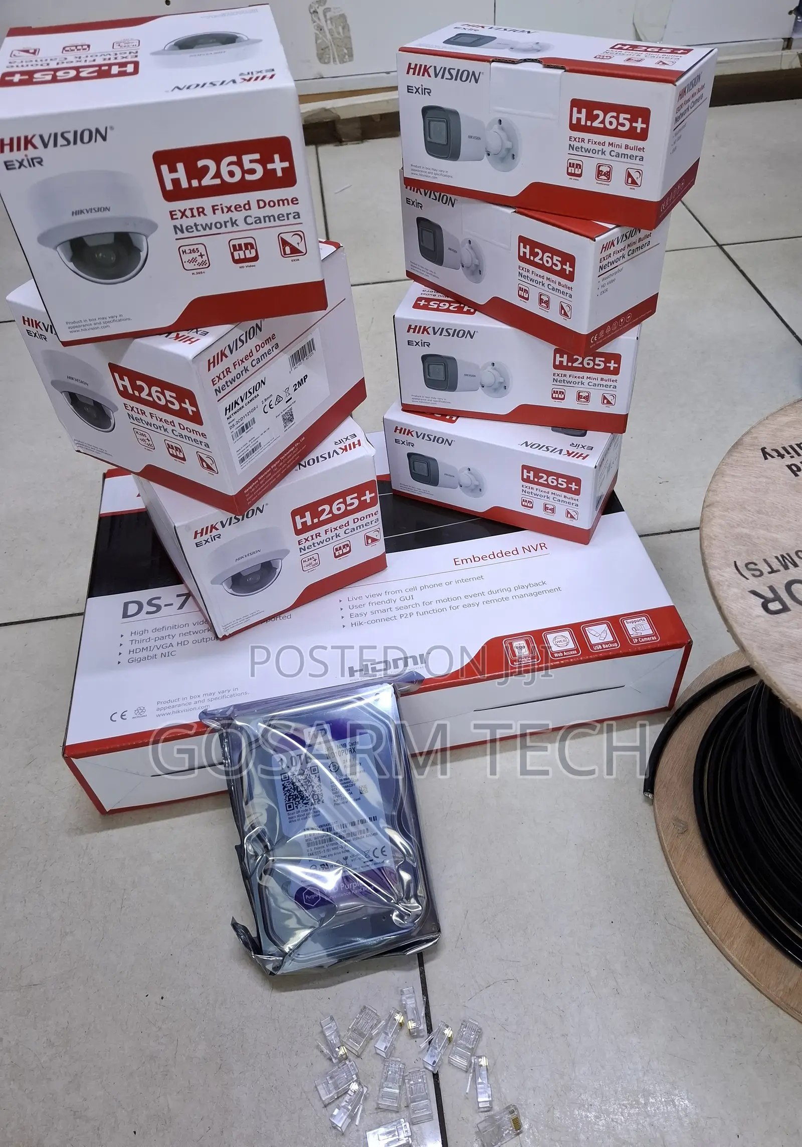 Hikvision 4Channel NVR Video Recorder Hikvision Complete Set IP Camera
