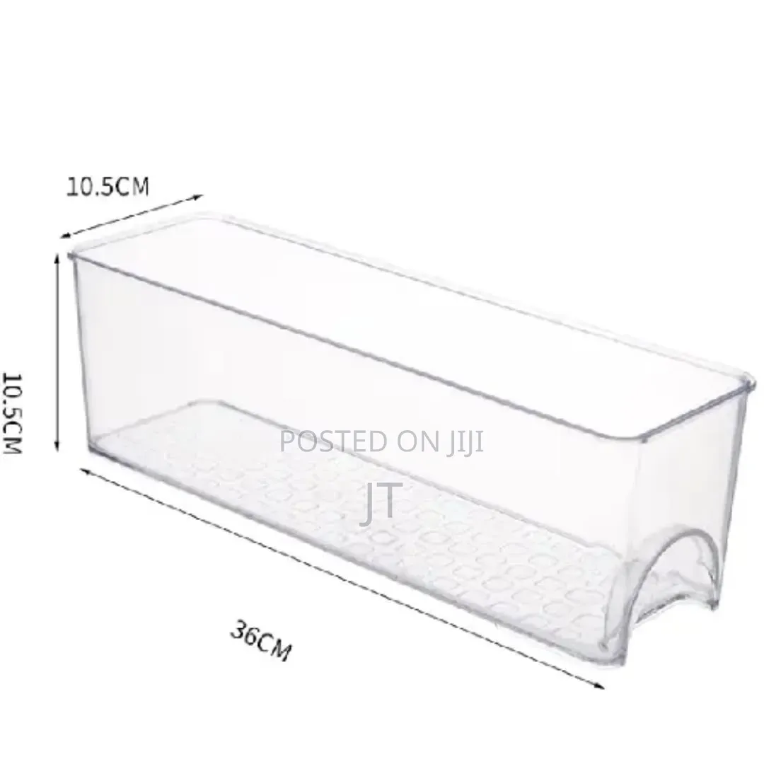 Clear Fridge Pantry Organizer Bin (36cm X 10.5cm X 10.5cm)