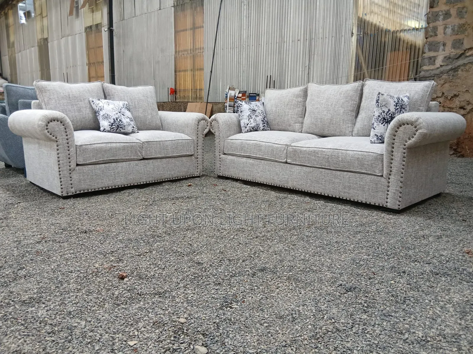 5 Seater NO 9 Sofa Design With Back Pillows